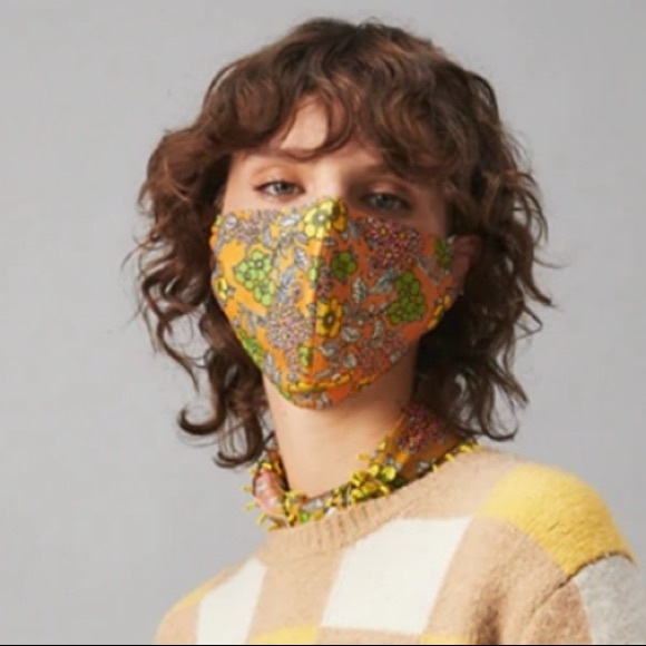 ❤️ Tory Burch Floral Printed Face Mask New💐 - Picture 1 of 5